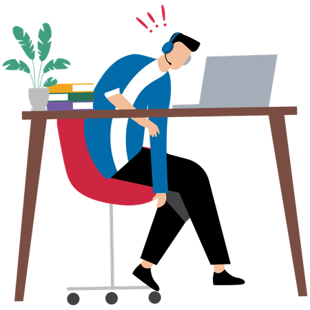 Empresario lidiando con empleados de bajo rendimiento  Ilustración