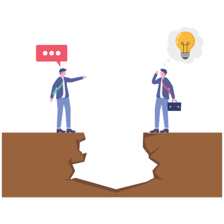 El empresario llena los vacíos de comunicación  Ilustración