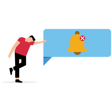 Empresário não recebe notificação  Ilustração