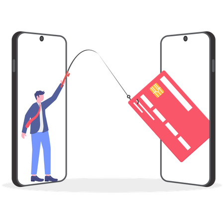 Empresário rouba cartão de crédito no celular  Ilustração