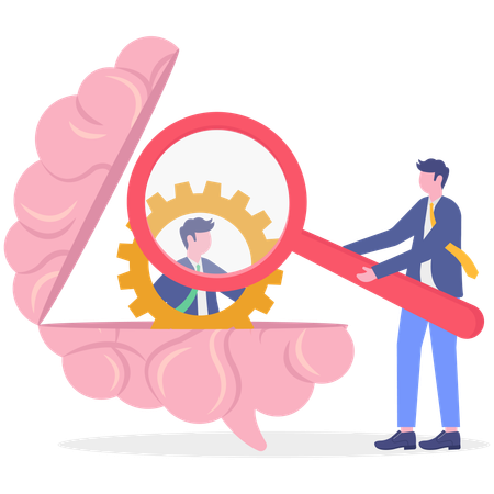 Empresário procura novo funcionário  Ilustração