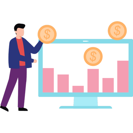 Empresário quer obter pico financeiro  Ilustração