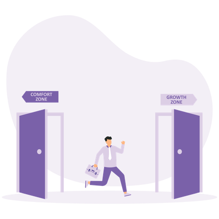 Empresário sai da zona de conforto e passa por crescimento  Ilustração