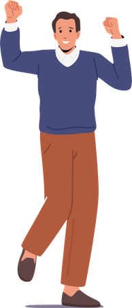 Empresário satisfeito  Ilustração