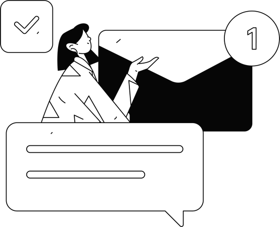 Empresario trabajando en el crecimiento empresarial  Ilustración