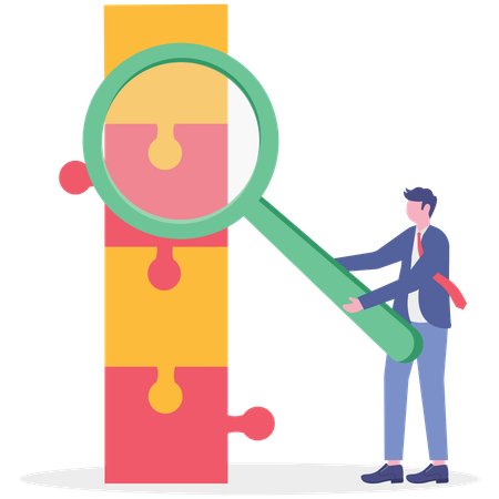 Empresário trabalhando em gerenciamento de tarefas  Ilustração