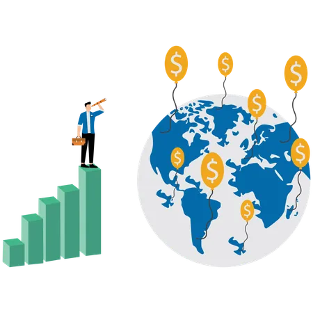 Empresário mira mercado internacional para ganhos de lucro  Ilustração