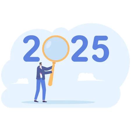 Visão do empresário em 2025  Ilustração