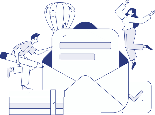 Pessoas de negócios analisando o sistema de feedback do cliente  Ilustração