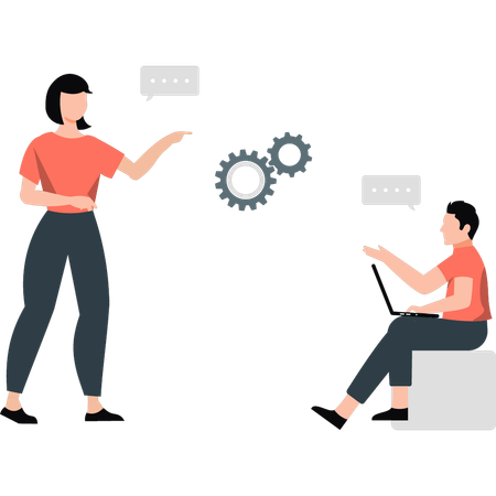 Empresarios que establecen leyes éticas  Illustration