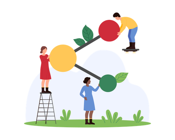 Los empresarios reciben apoyo global  Ilustración