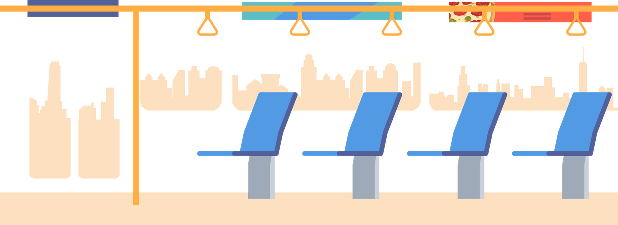 Empty Bus  Illustration