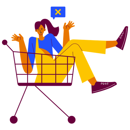 Empty cart  Illustration