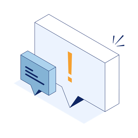 Empty chat  Illustration