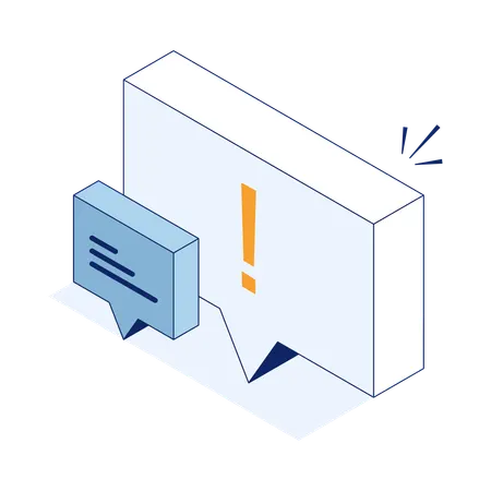 Empty chat  Illustration