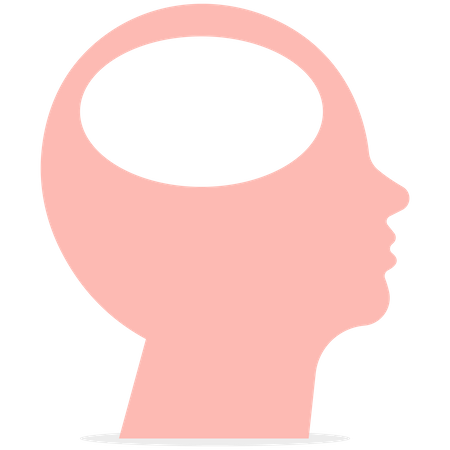 Empty head person  Illustration
