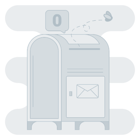 Empty mailbox  Illustration