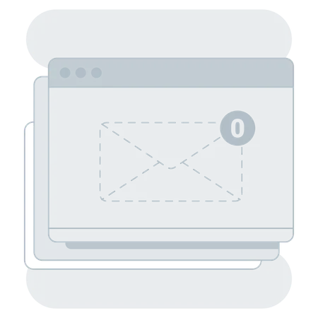 Empty Message  Illustration