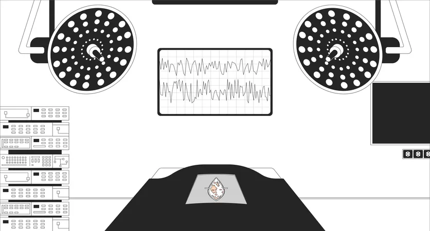 Empty operating theater  Illustration