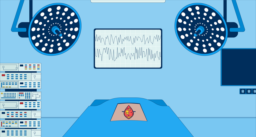 Empty operating theater  Illustration