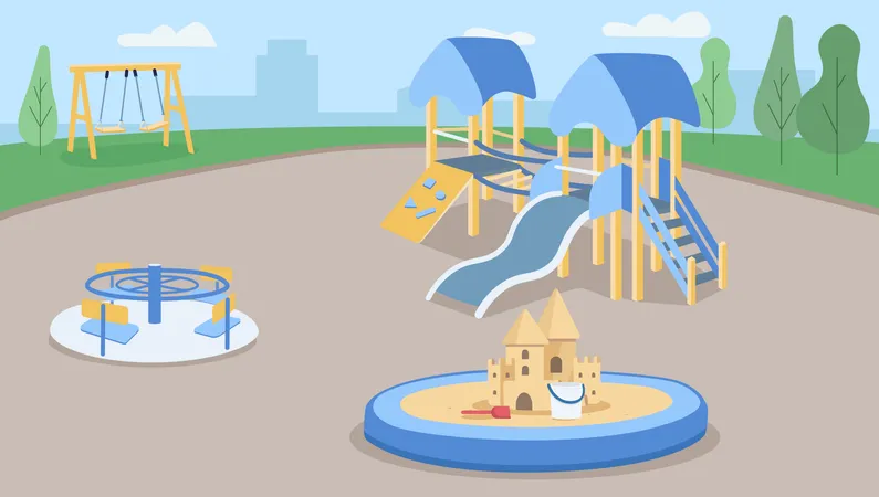 Empty playground  Illustration