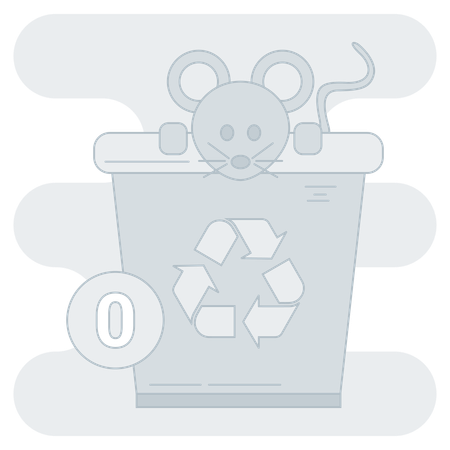 Empty recycle bin  Illustration