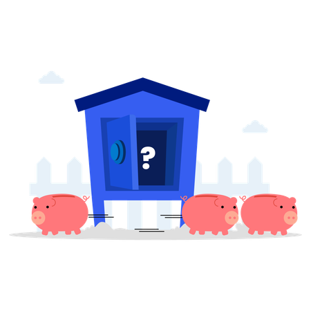 Empty savings  Illustration