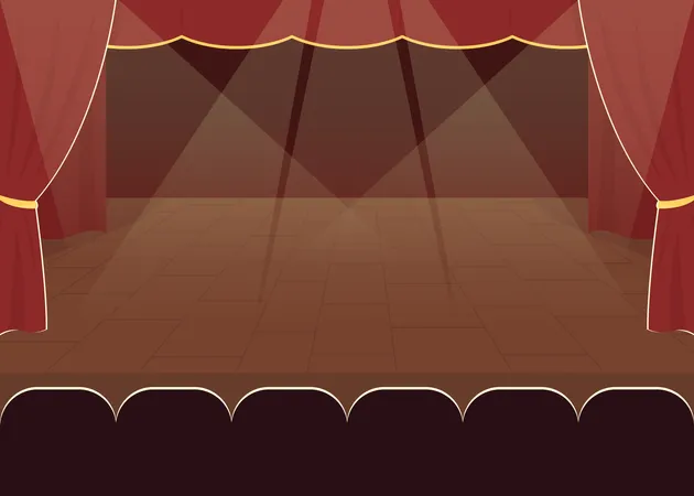 Empty stage  Illustration