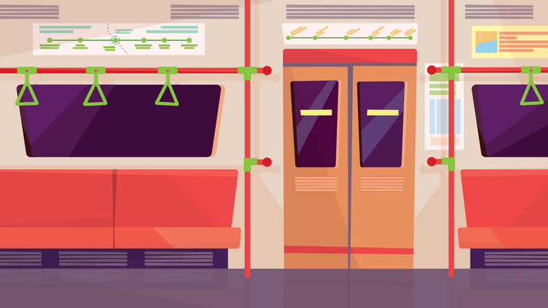 Empty Subway  Illustration