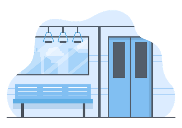 Empty train  Illustration