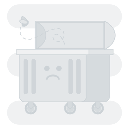 Empty trash bin  Illustration