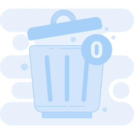 Empty Trash  Illustration