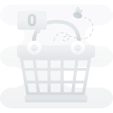 Empty trolley  Illustration