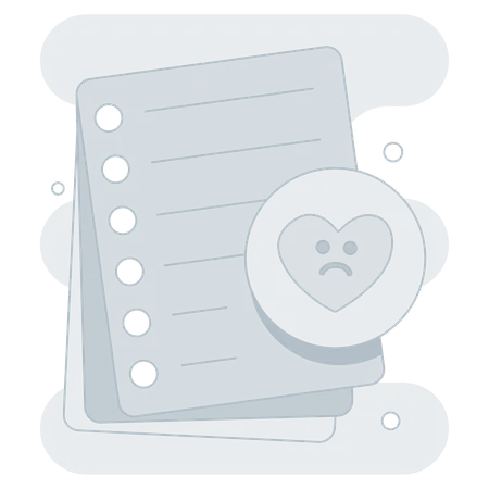 Empty Wishlist  Illustration