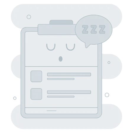 Empty Wishlist  Illustration