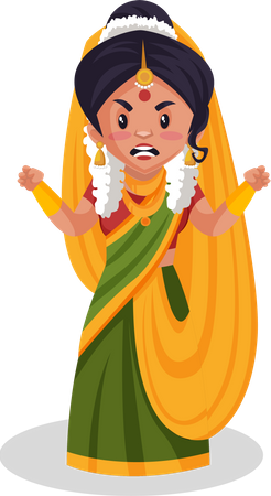 Yashoda maa en colère  Illustration