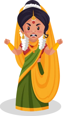 Yashoda maa en colère  Illustration