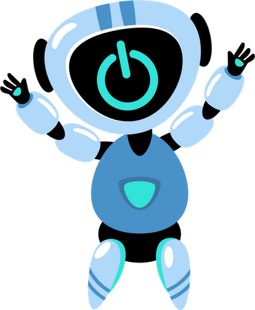 Encendido del robot  Ilustración