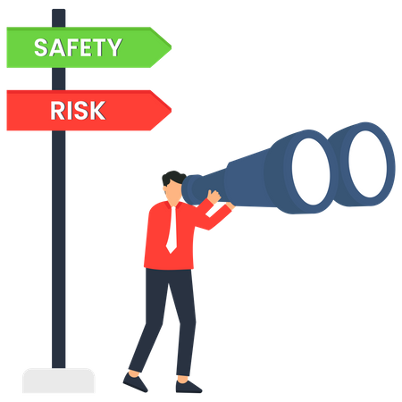 Encuentre soluciones de riesgo y seguridad  Ilustración