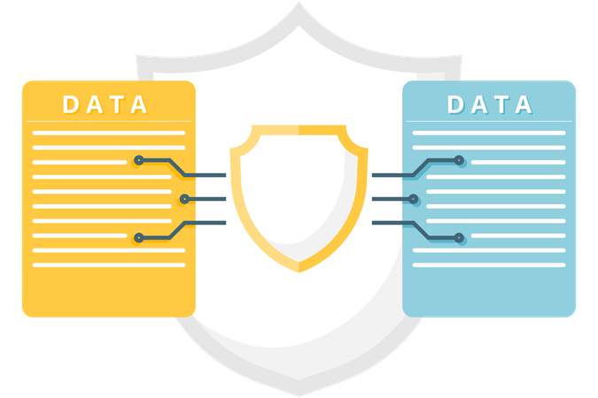 Encrypted Data  Illustration