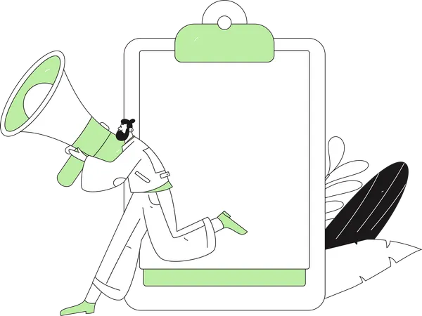 Encuesta de clientes  Ilustración