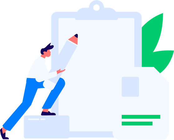 Encuesta de personas con información sobre clientes  Illustration