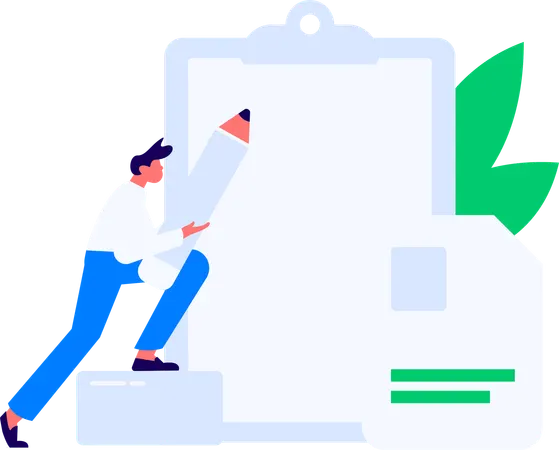 Encuesta de personas con información sobre clientes  Illustration
