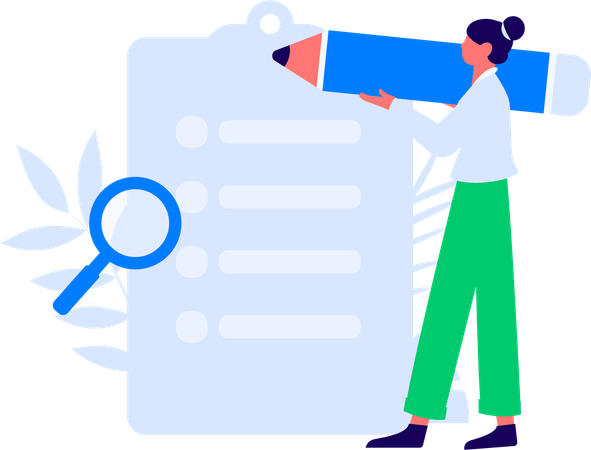 Encuesta de personas con información sobre clientes  Illustration