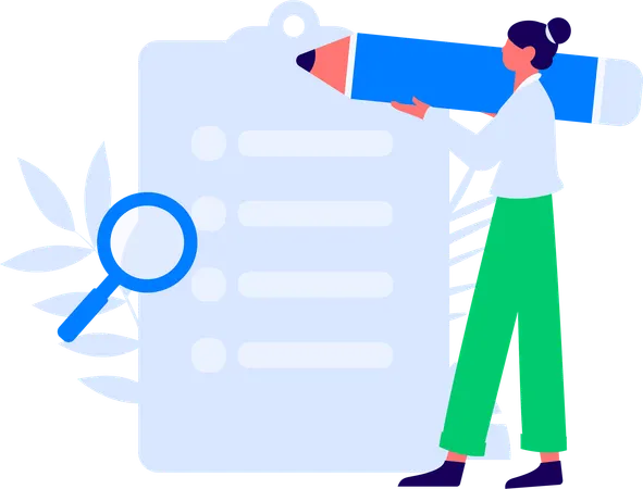 Encuesta de personas con información sobre clientes  Illustration