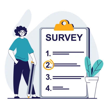 Encuestas en línea  Ilustración