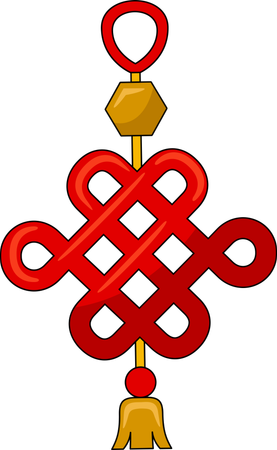 Endless decorative knot  Illustration