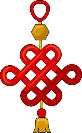 Endless decorative knot  Illustration