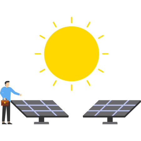 Energia alternativa renovável  Ilustração