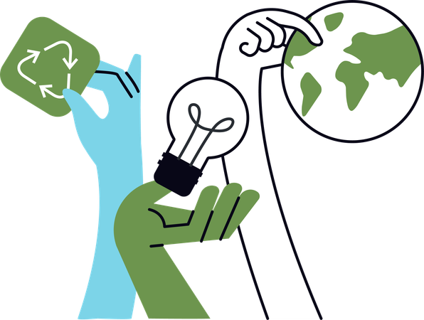 Energía renovable  Ilustración